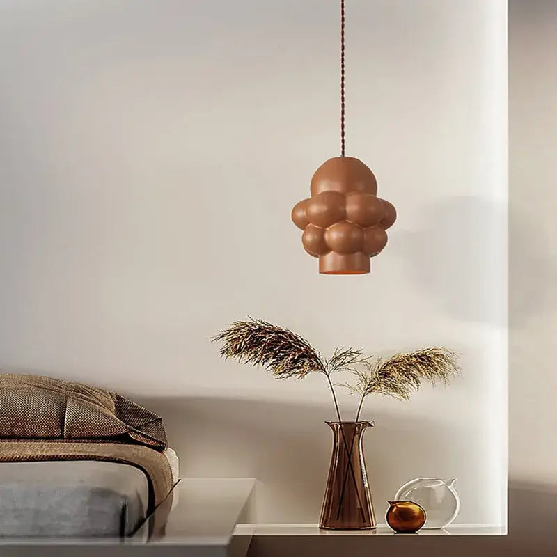 Wabi sabi off white creamy wind led chandelier dining room light