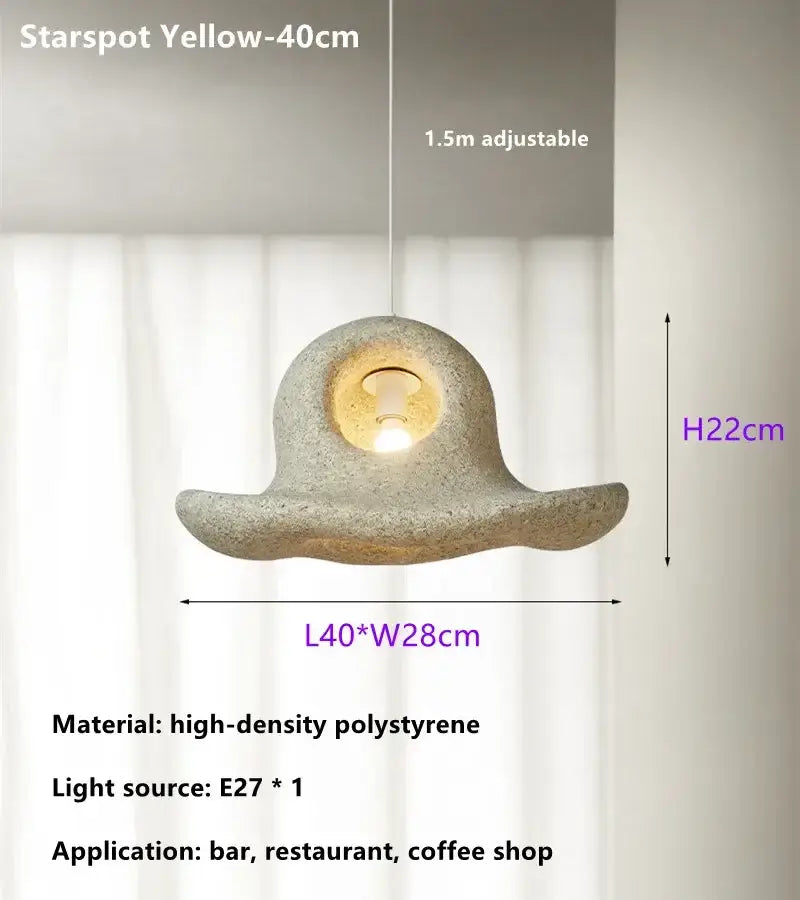 Wabi sabi white cloud island led chandelier bedroom pendant light