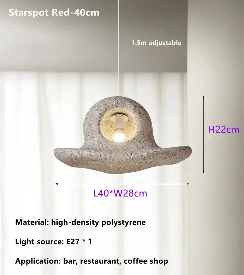 Wabi sabi white cloud island led chandelier bedroom pendant light