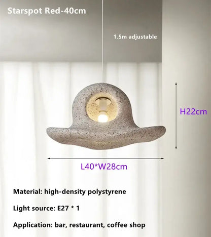 Wabi sabi white cloud island led chandelier bedroom pendant light