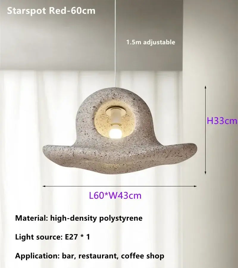 Wabi sabi white cloud island led chandelier bedroom pendant light