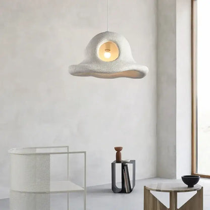 Wabi sabi white cloud island led chandelier bedroom pendant light