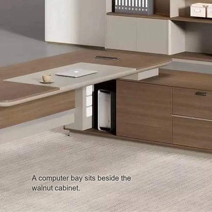 Brinton · Modern L-Shaped Executive Desk