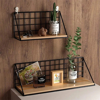 DecorBites™ Wall Mounted Storage Shelves and Baskets