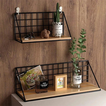 DecorBites™ Wall Mounted Storage Shelves and Baskets