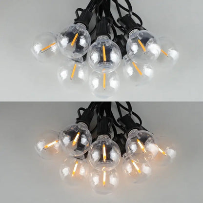 Warm g40 led shatterproof globe string lights patio decor