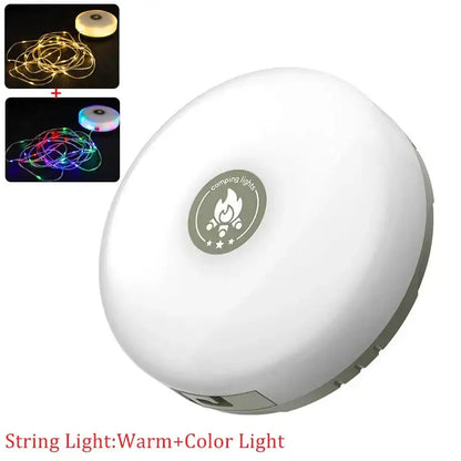 Warm & rgb 10m waterproof led light strip outdoor tent string light