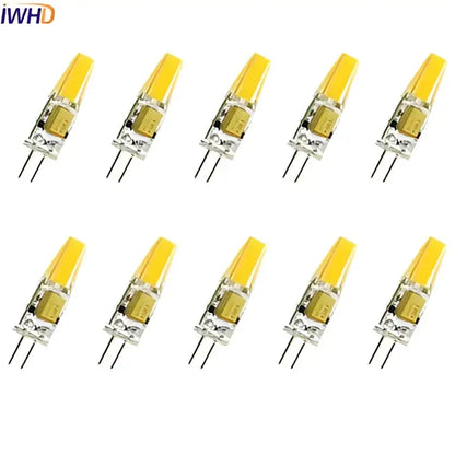 Warm white cob g4 led bulb 10-pack for chandelier dining room