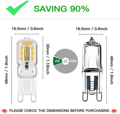 Warm white & cool white g9 led bulb living room light
