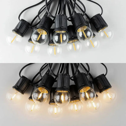 Warm white g40 e27 1w led globe bulbs 15 pack outdoor patio light