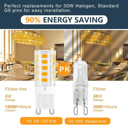 Warm white g9 led corn bulb kitchen chandelier light