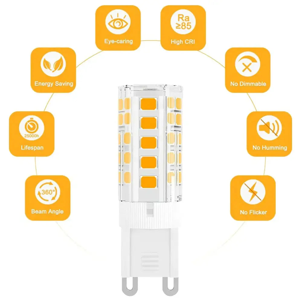 Warm white g9 led corn bulb kitchen chandelier light