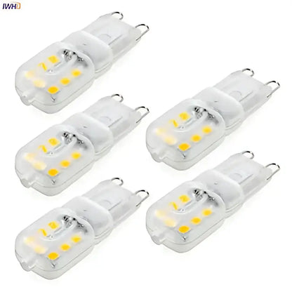 Warm white g9 led corn lights 5 pack for chandeliers bedroom