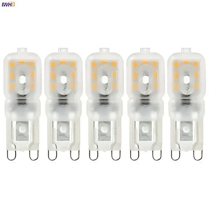 Warm white g9 led corn lights 5 pack for chandeliers bedroom