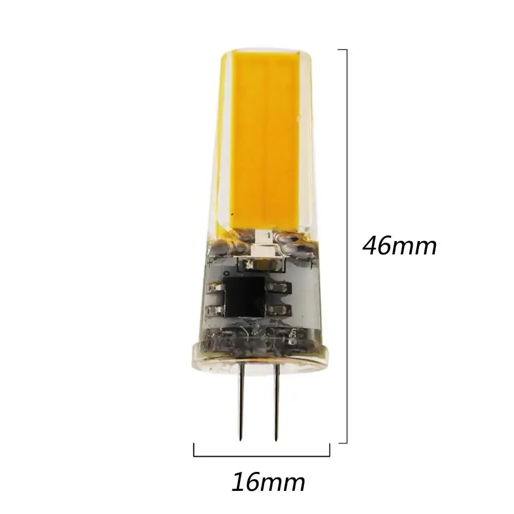Warm yellow glass g4 cob led bulb – living room crystal light