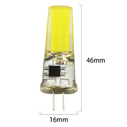 Warm yellow glass g4 cob led bulb – living room crystal light