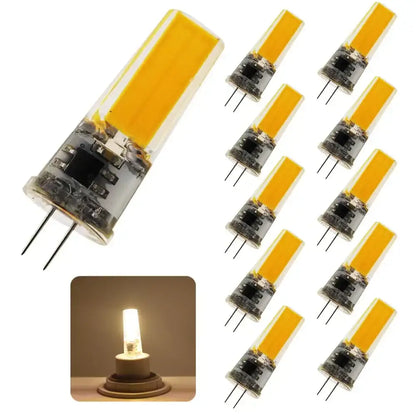 Warm yellow glass g4 cob led bulb – living room crystal light