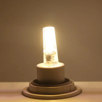 Warm yellow glass g4 cob led bulb – living room crystal light