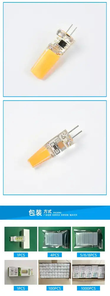 Warm yellow led glass bulb for bedroom constant power lighting