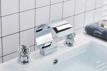 DecorBites™ Waterfall Bathroom Basin Faucet - Hot/Cold Mixer