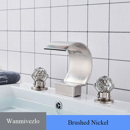 DecorBites™ Waterfall Bathroom Basin Faucet - Hot/Cold Mixer
