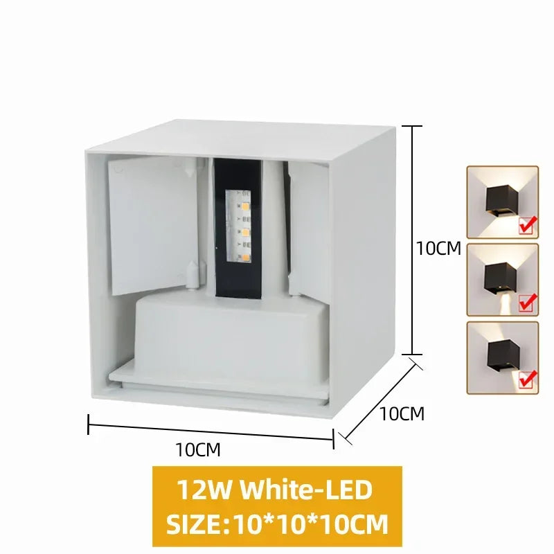 DecorBites™ Waterproof Aluminum LED Wall Lamp - Outdoor & Indoor Lighting