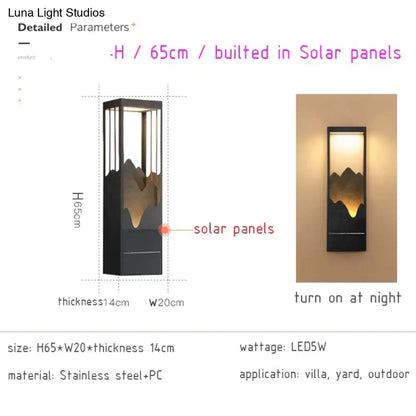DecorBites™ Waterproof Solar LED Outdoor Light - Garden Decoration Lamps for Balcony, Courtyard, Street, and Wall Lighting
