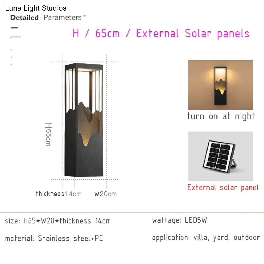 DecorBites™ Waterproof Solar LED Outdoor Light - Garden Decoration Lamps for Balcony, Courtyard, Street, and Wall Lighting