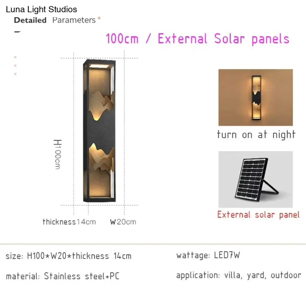 DecorBites™ Waterproof Solar LED Outdoor Light - Garden Decoration Lamps for Balcony, Courtyard, Street, and Wall Lighting