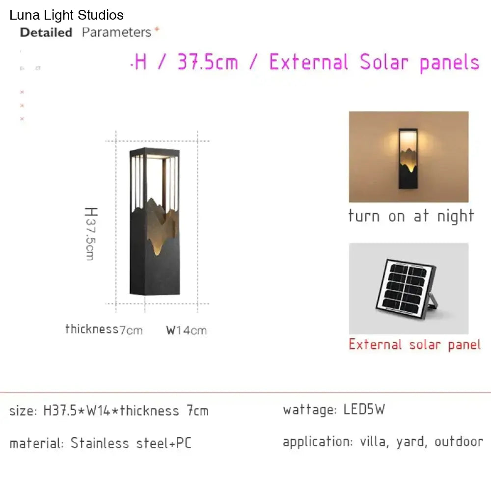 DecorBites™ Waterproof Solar LED Outdoor Light - Garden Decoration Lamps for Balcony, Courtyard, Street, and Wall Lighting