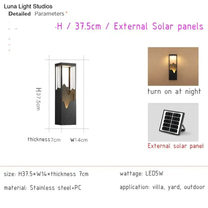 DecorBites™ Waterproof Solar LED Outdoor Light - Garden Decoration Lamps for Balcony, Courtyard, Street, and Wall Lighting