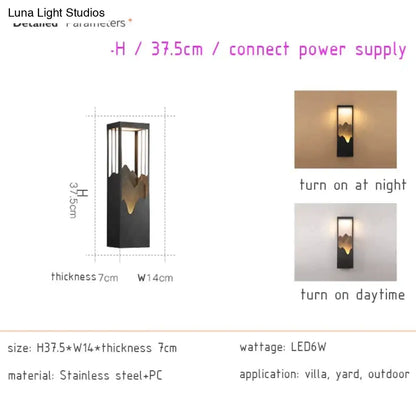 DecorBites™ Waterproof Solar LED Outdoor Light - Garden Decoration Lamps for Balcony, Courtyard, Street, and Wall Lighting