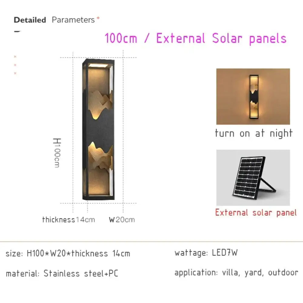 DecorBites™ Waterproof Solar LED Outdoor Light - Garden Decoration Lamps for Balcony, Courtyard, Street, and Wall Lighting