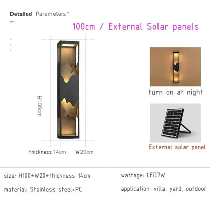 DecorBites™ Waterproof Solar LED Outdoor Light - Garden Decoration Lamps for Balcony, Courtyard, Street, and Wall Lighting