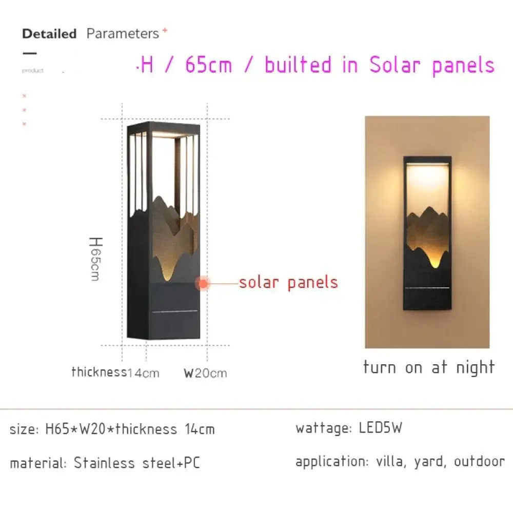 DecorBites™ Waterproof Solar LED Outdoor Light - Garden Decoration Lamps for Balcony, Courtyard, Street, and Wall Lighting