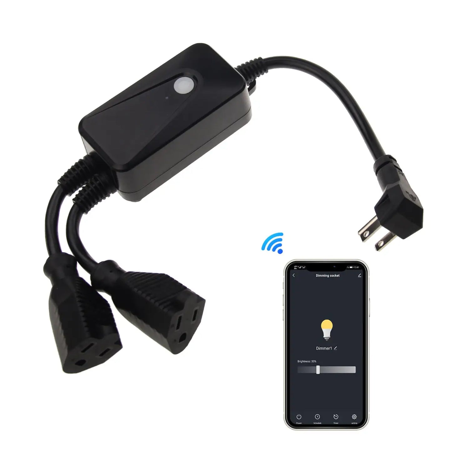 Waterproof Smart Wifi Dimmer Plug 400W