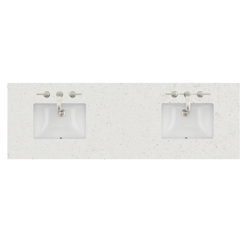James Martin 72" Double Vanity Top