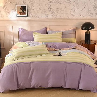 Whimsical pastel mint cotton thickened bedding set bedroom decor
