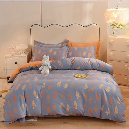 Whimsical pastel mint cotton thickened bedding set bedroom decor