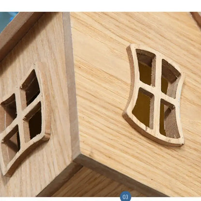 Whimsical wooden house balloon ceiling chandelier for nursery