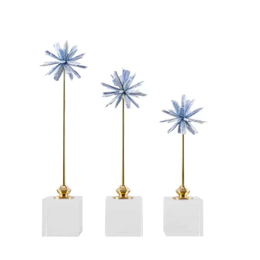 White agate flower home decor figurine living room marble base