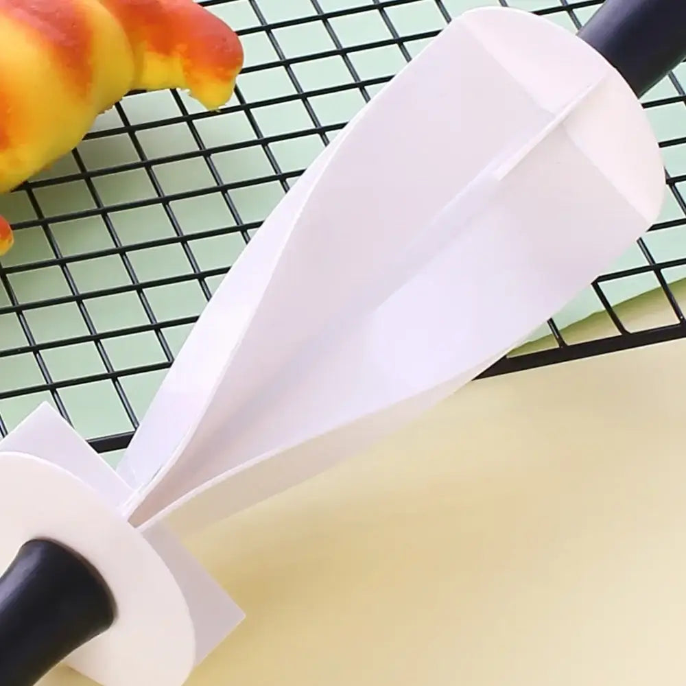 White and black croissant bread wheel cutter kitchen pastry tool
