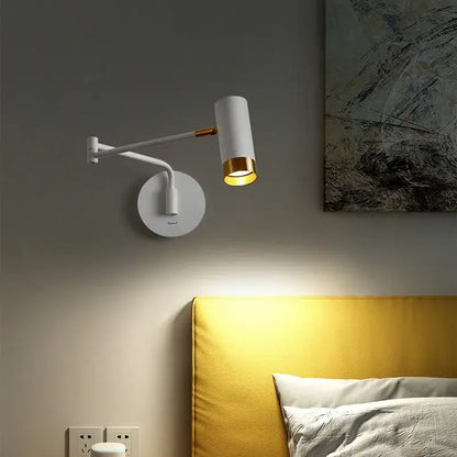 White and brass astronaut wall sconces bedroom wall lamp