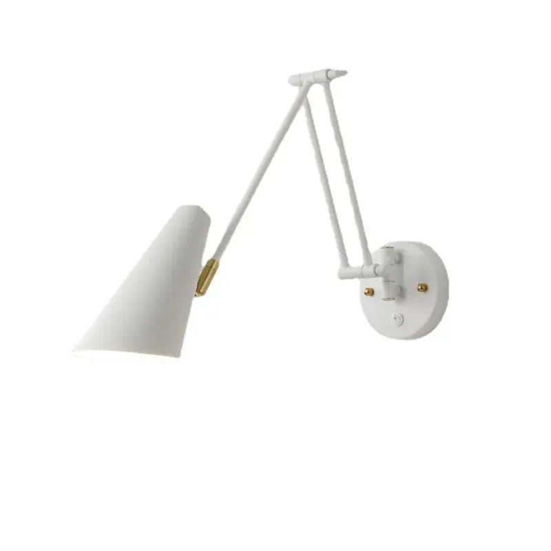 White and brass astronaut wall sconces bedroom wall lamp