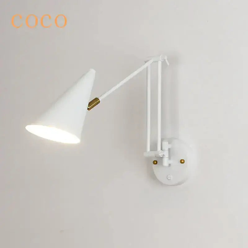 White and brass astronaut wall sconces bedroom wall lamp