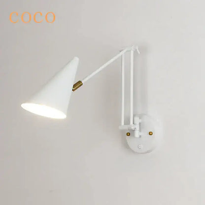 White and brass astronaut wall sconces bedroom wall lamp