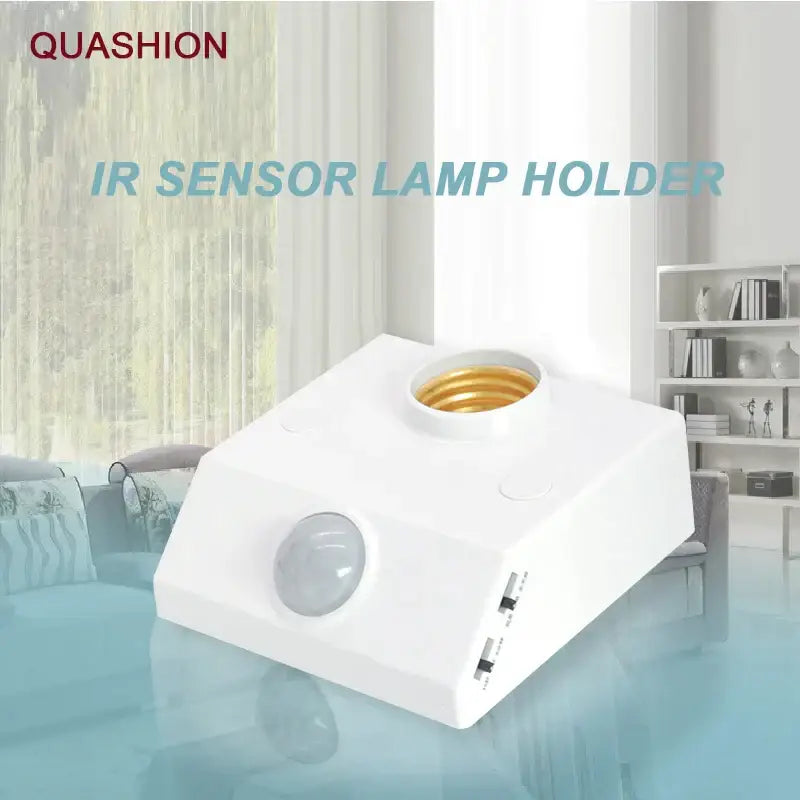 White and gold infrared motion sensor lamp holder bedroom light