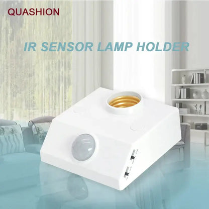 White and gold infrared motion sensor lamp holder bedroom light