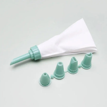 White and gray cake cream decorating gun kitchen pastry syringe set