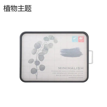 White and gray fish design cutting board kitchen chopping block